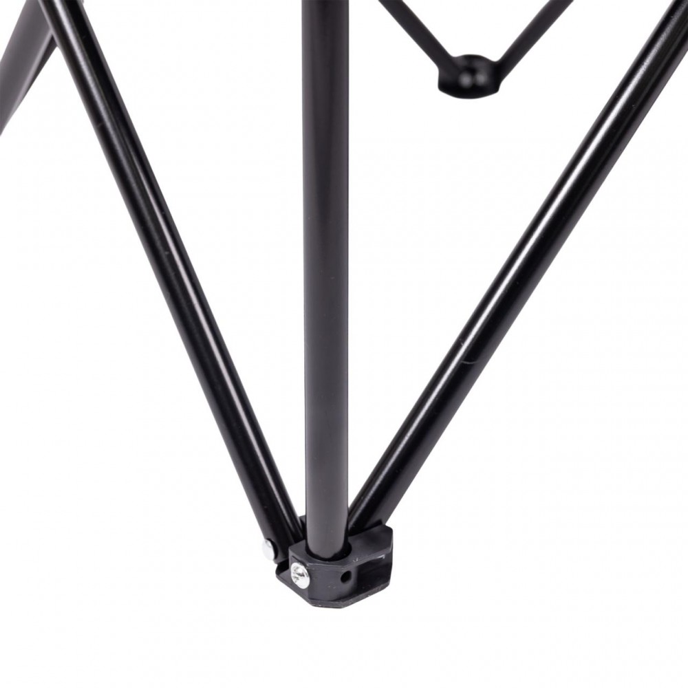 Крісло розкладне туристичне 50х80х80 см з підстаканником Чорне SJ-0014B