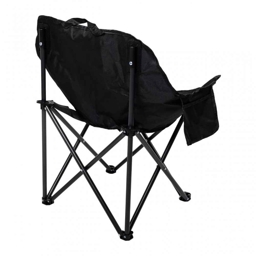 Крісло розкладне туристичне 47х58х70 см з кишенею Чорне SJ-0056-1