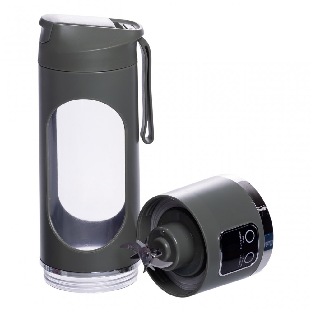 Портативний блендер для смузі на акумуляторі 450 мл 25 Вт USB Зелений HP-11-10GR