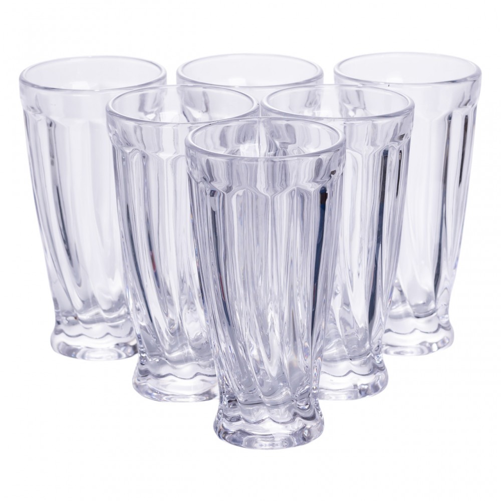 Набір глечик 1 л зі склянками 6 (шт) по 300 мл для напоїв Прозорий HP-19-24