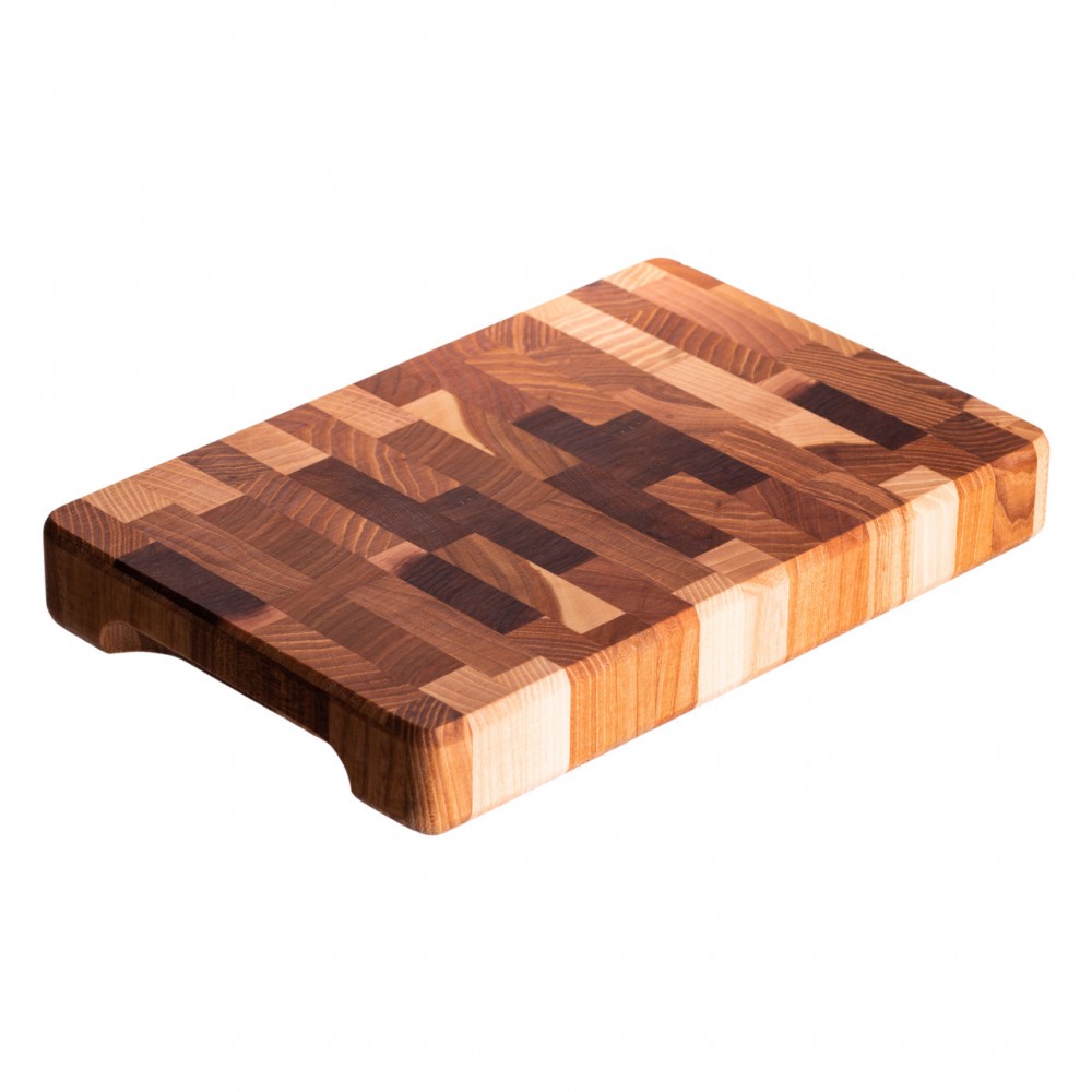 Разделочная доска из дуба 35×25 см Домино, деревянная кухонная доска для нарезки и сервировки блюд C51W250350D