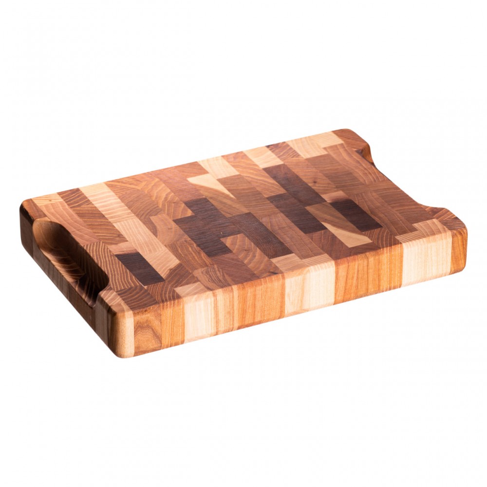 Разделочная доска из дуба 35×25 см Домино, деревянная кухонная доска для нарезки и сервировки блюд C51W250350D