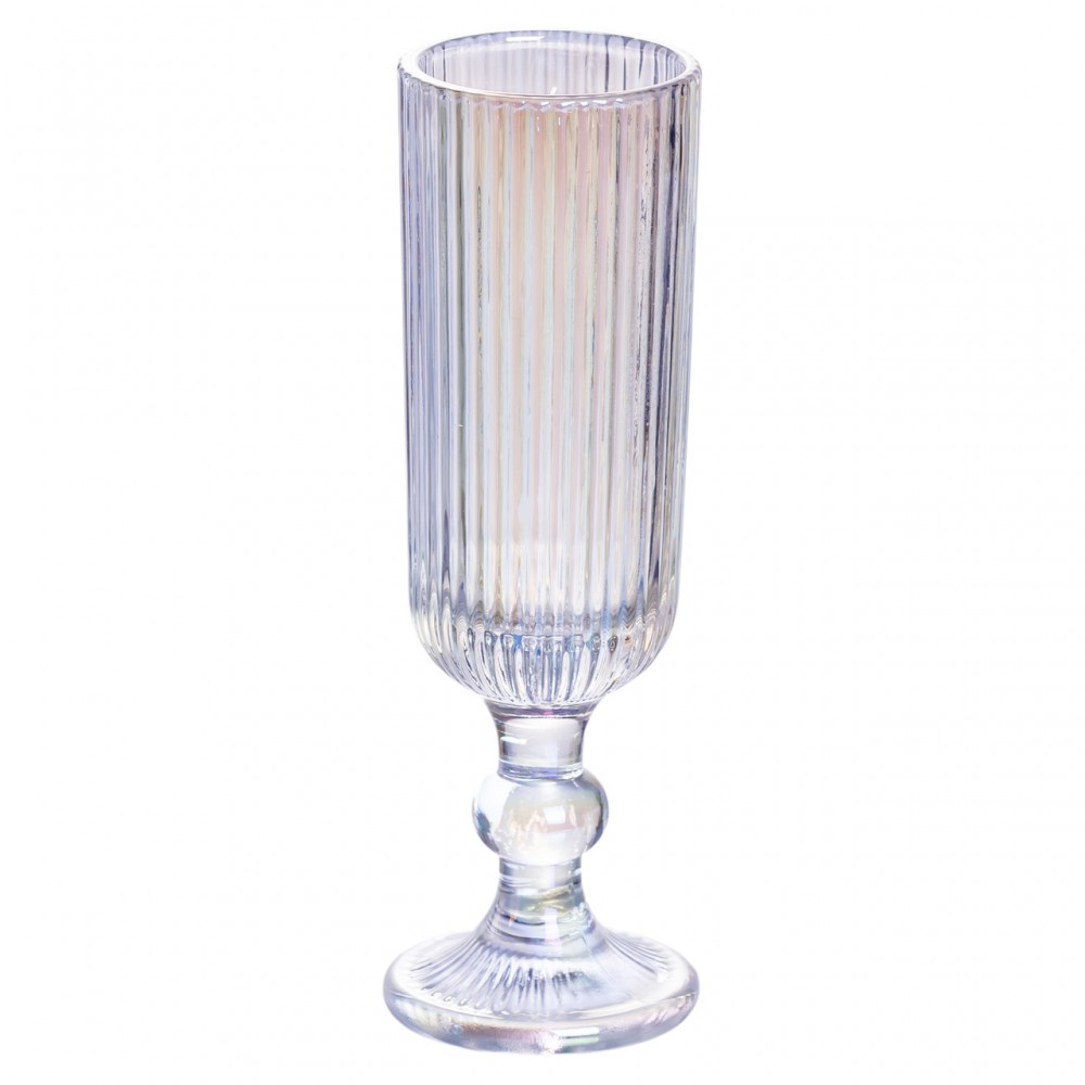 Набор бокалов для шампанского 6 штук 160 (мл) подарочные стеклянные бокалы на высокой ножке HP7116RB