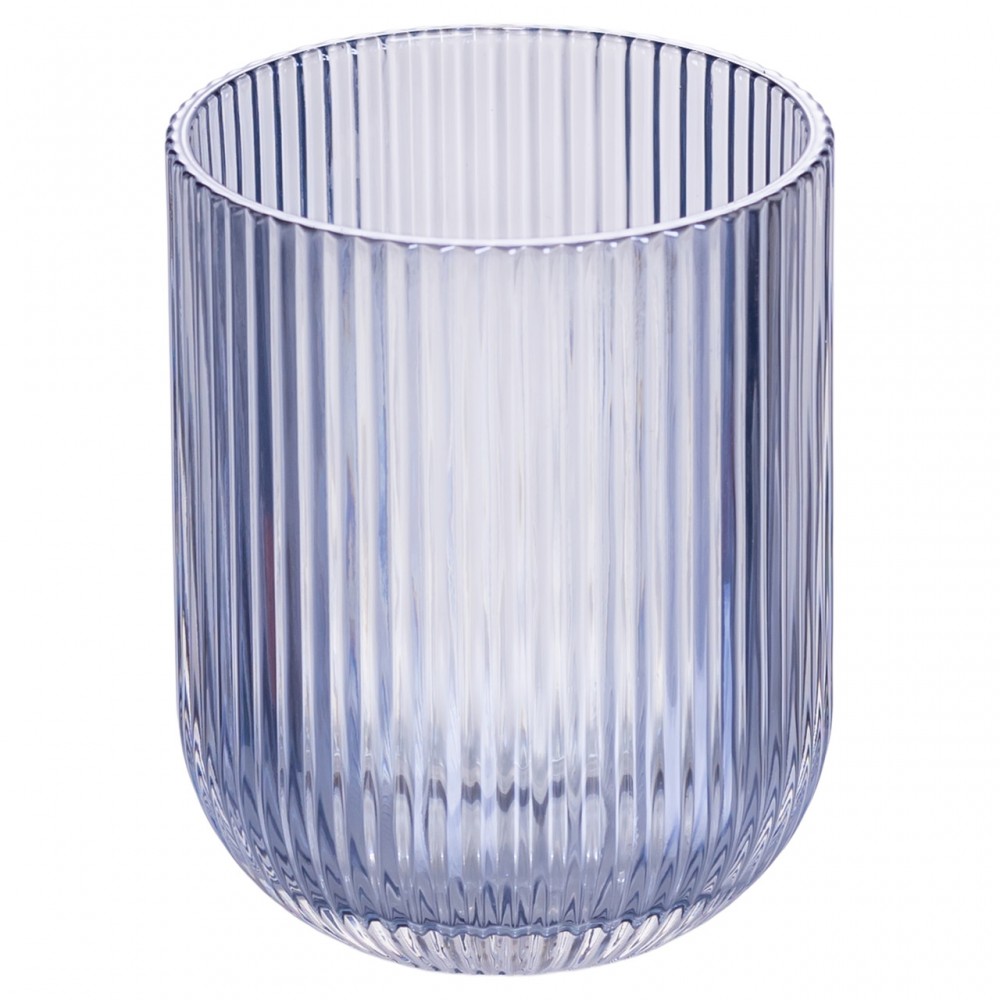 Набір склянок 6 шт скляні склянки 250 (мл) для соку, лимонаду, коктейлів склянки для напоїв Блакитний HP7112BL