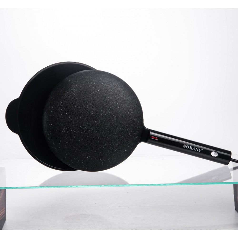 Сковорода блинница электрическая Ø20 (см) с антипригарным покрытием 600 Вт Черный SK-07068