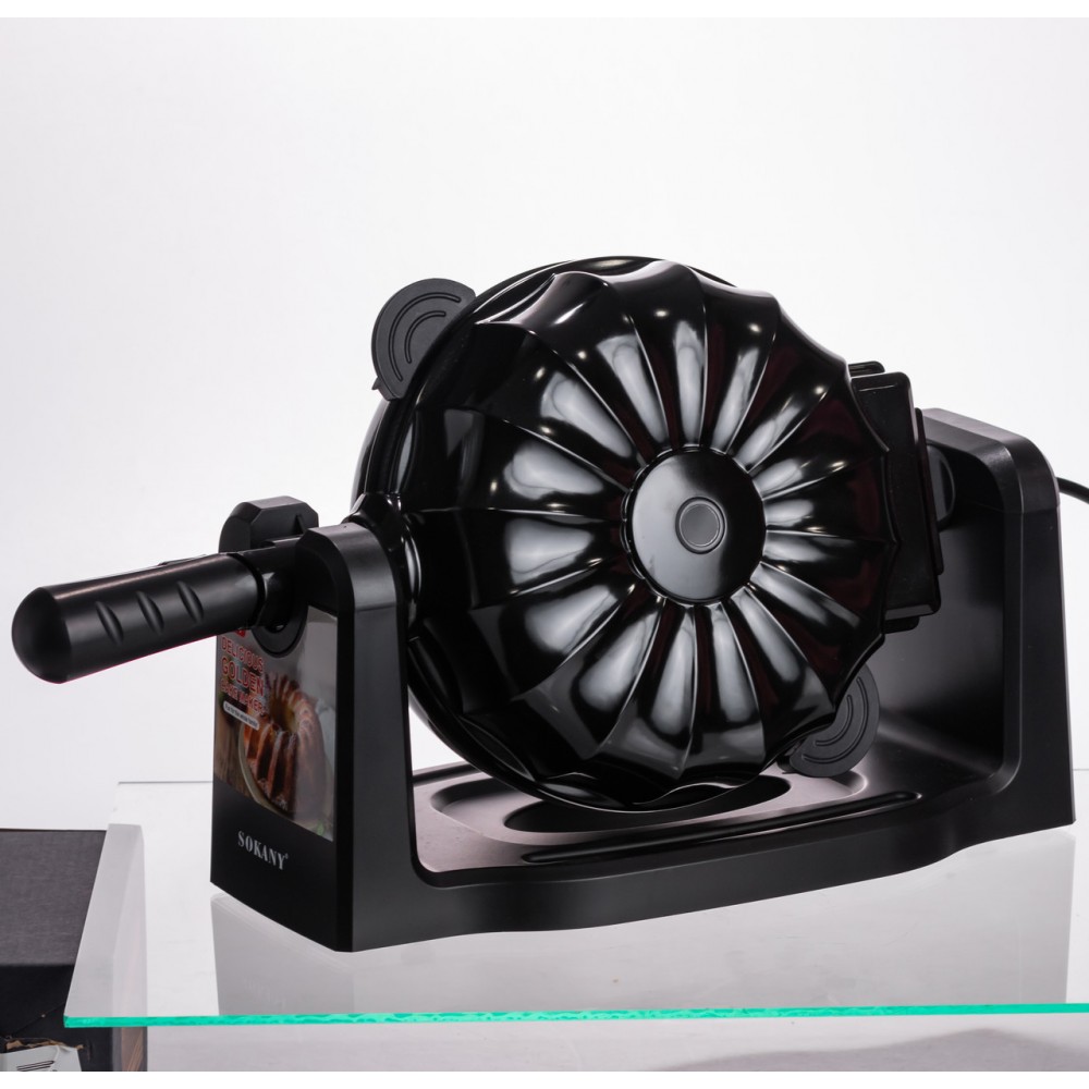 Кексница электрическая 1800 Вт с антипригарным покрытием 37×17×18 (см) Черный SK-BBQ-837