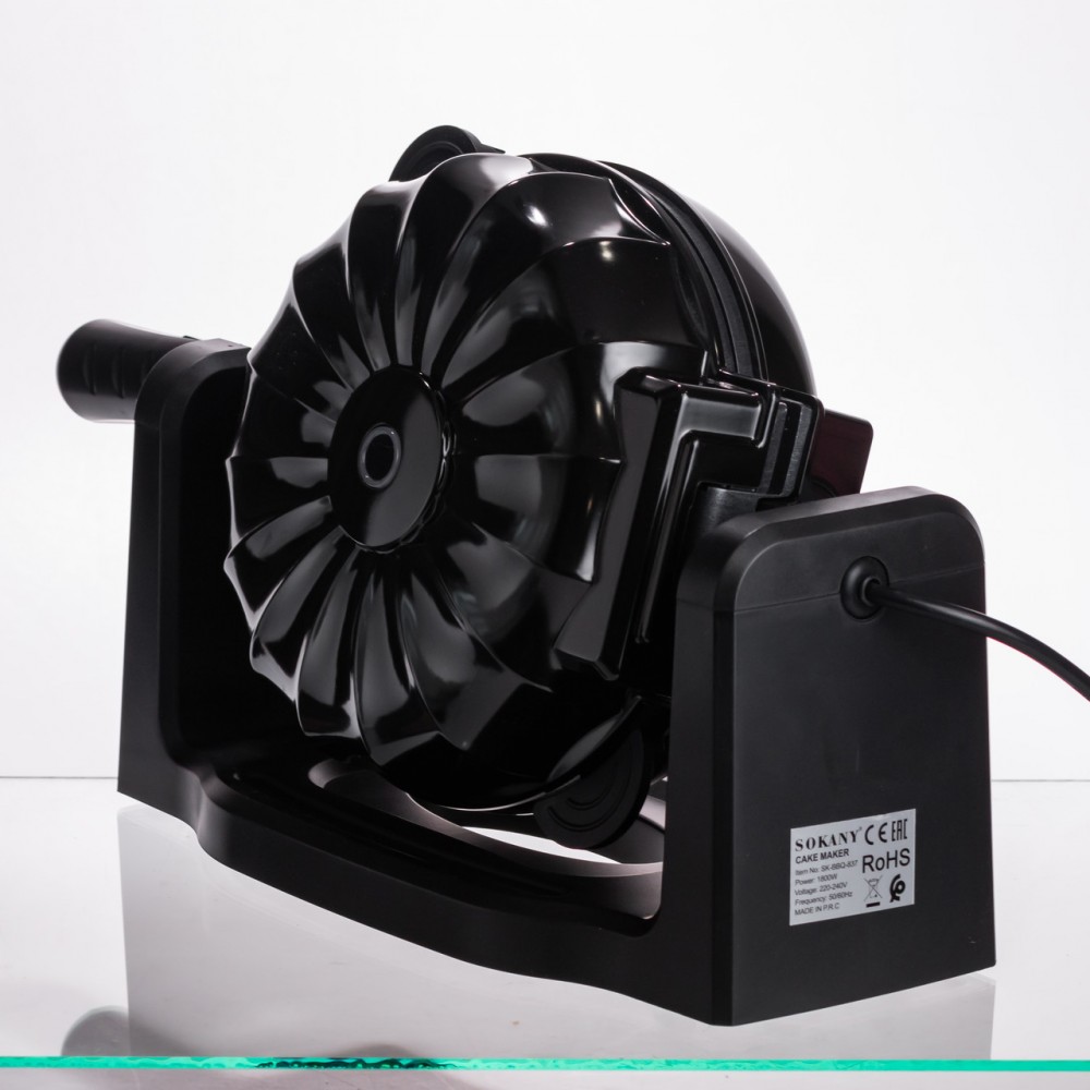 Кексница электрическая 1800 Вт с антипригарным покрытием 37×17×18 (см) Черный SK-BBQ-837