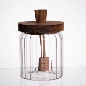 Медовница стеклянная с крышкой и ложкой 500 (мл) 64486-5