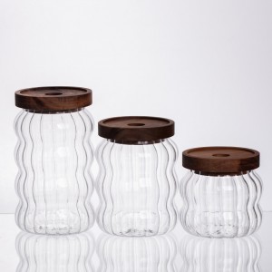 Набір банок для зберігання з бамбуковими кришками 400/600/800 мл 64486-13