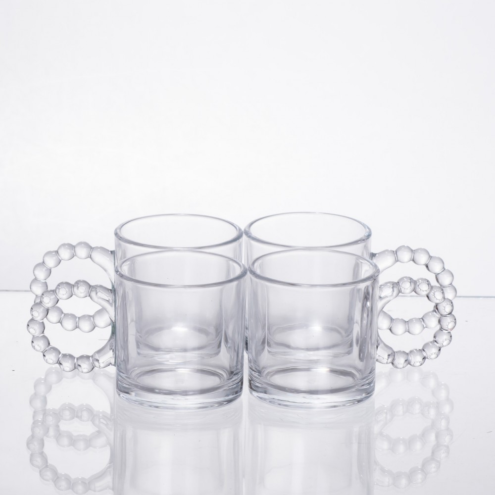 Чайный набор из толстого стекла 5 предметов на 4 персоны 64486-24