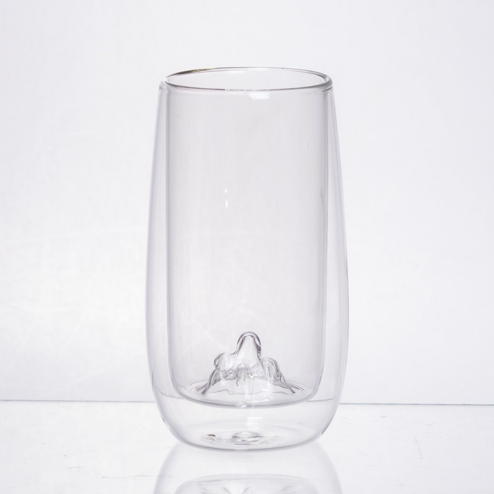 Склянка для напоїв Холодна гора із товстого скла 280 мл 64486-27
