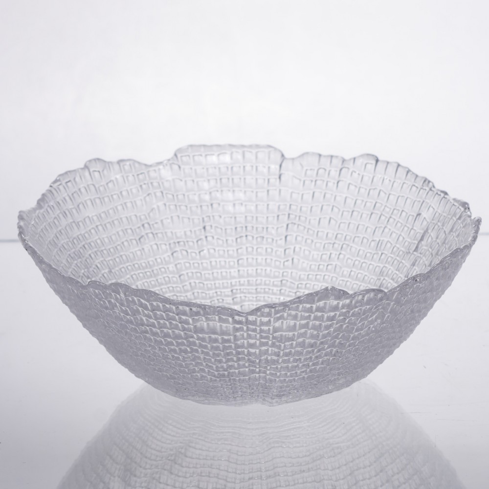 Салатниця велика скляна прозора 1 літр кругла 64486-49