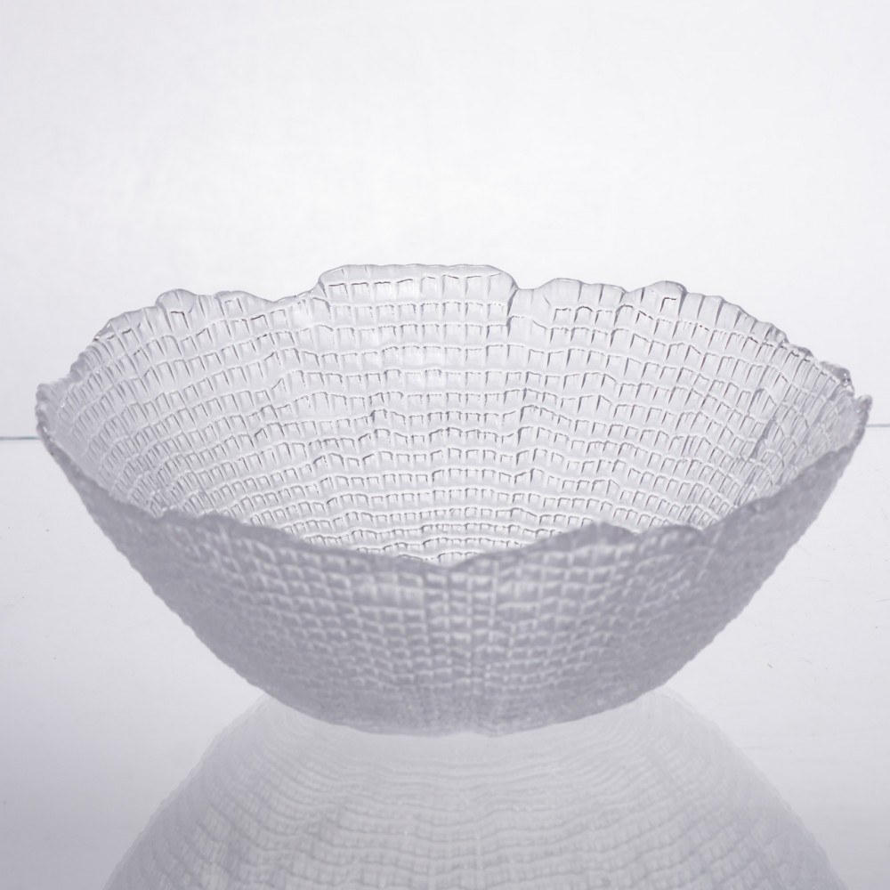 Салатниця велика скляна прозора 1 літр кругла 64486-49