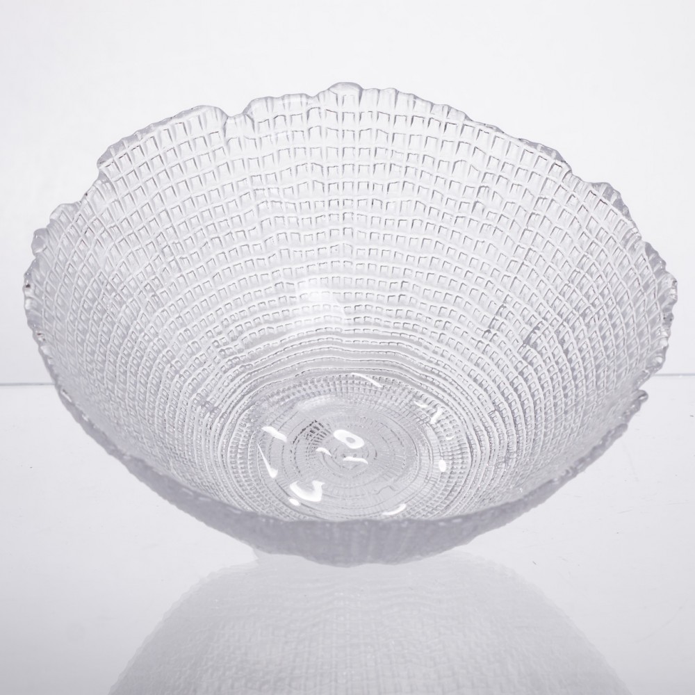 Салатниця велика скляна прозора 1 літр кругла 64486-49