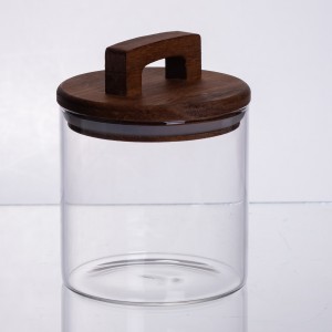 баночка для сипучих продуктів з бамбуковою кришкою 700 мл 64486-64