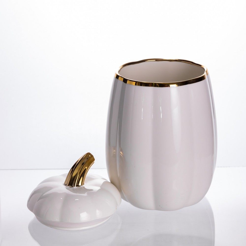 Банка для хранения Тыква фарфоровая 3.8 л с крышкой HP-26-3