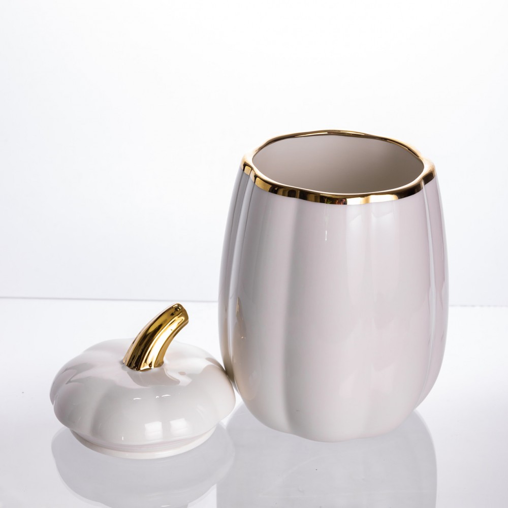 Банка для хранения Тыква фарфоровая 2 л с крышкой HP-26-4