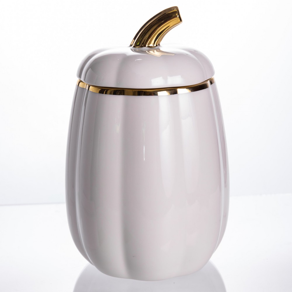 Банка для хранения Тыква фарфоровая 2 л с крышкой HP-26-4