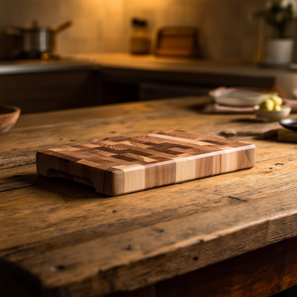 Разделочная доска из дуба 30*45 см Домино, деревянная кухонная доска для нарезки и сервировки блюд C53W300450D