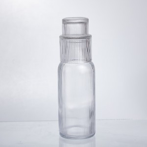 Кувшин 700 мл со стаканом 1 (шт) графин для компота сока воды лимонада кувшин для напитков Прозрачный HP-19-L3