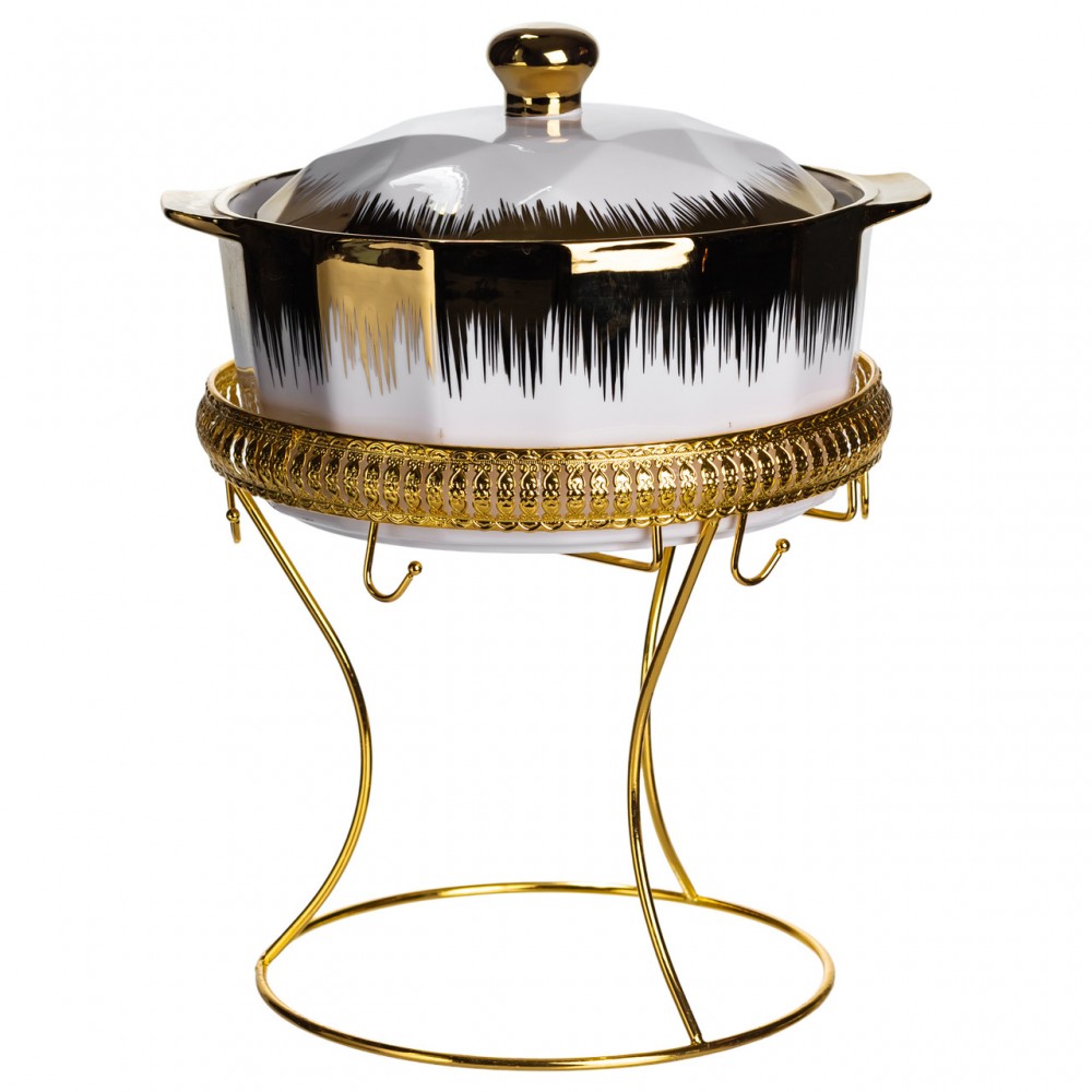 Суповий сервіз на 6 персон супниця 2 (л) на підставці з бульйонницями 300 (мл) тарілки для супу ML-T35