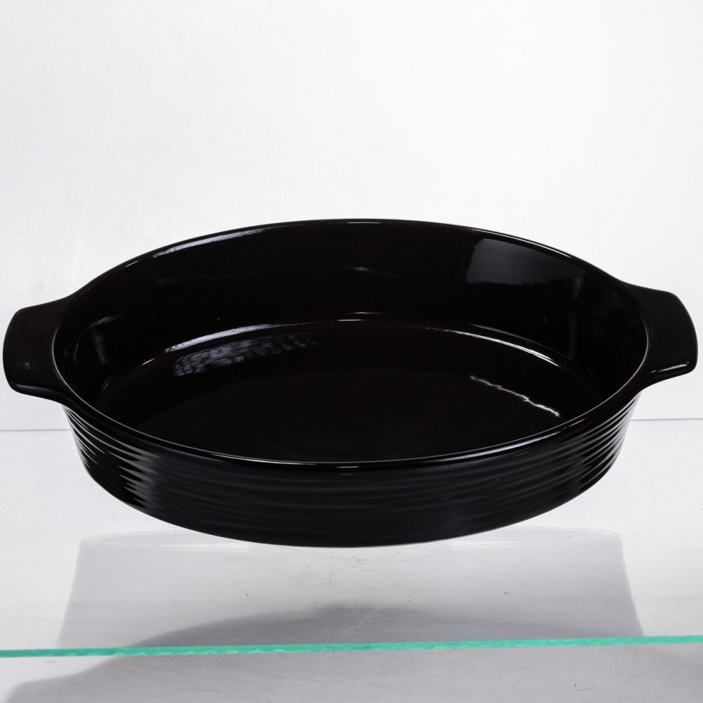 Форма для запекания овальная 36×22.5×7 (см) форма для духовки 2 литра Черный SH1290
