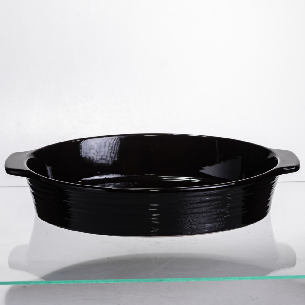 Форма для запекания овальная 36×22.5×7 (см) форма для духовки 2 литра Черный SH1290