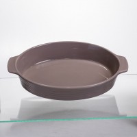 Форма для запекания овальная 36×22.5×7 (см) форма для духовки 2 литра Бежевый S1286