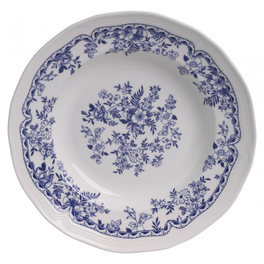 Столовый набор посуды 16 (шт) на 4 персоны Bitossi фарфоровый Синий YY78-1A