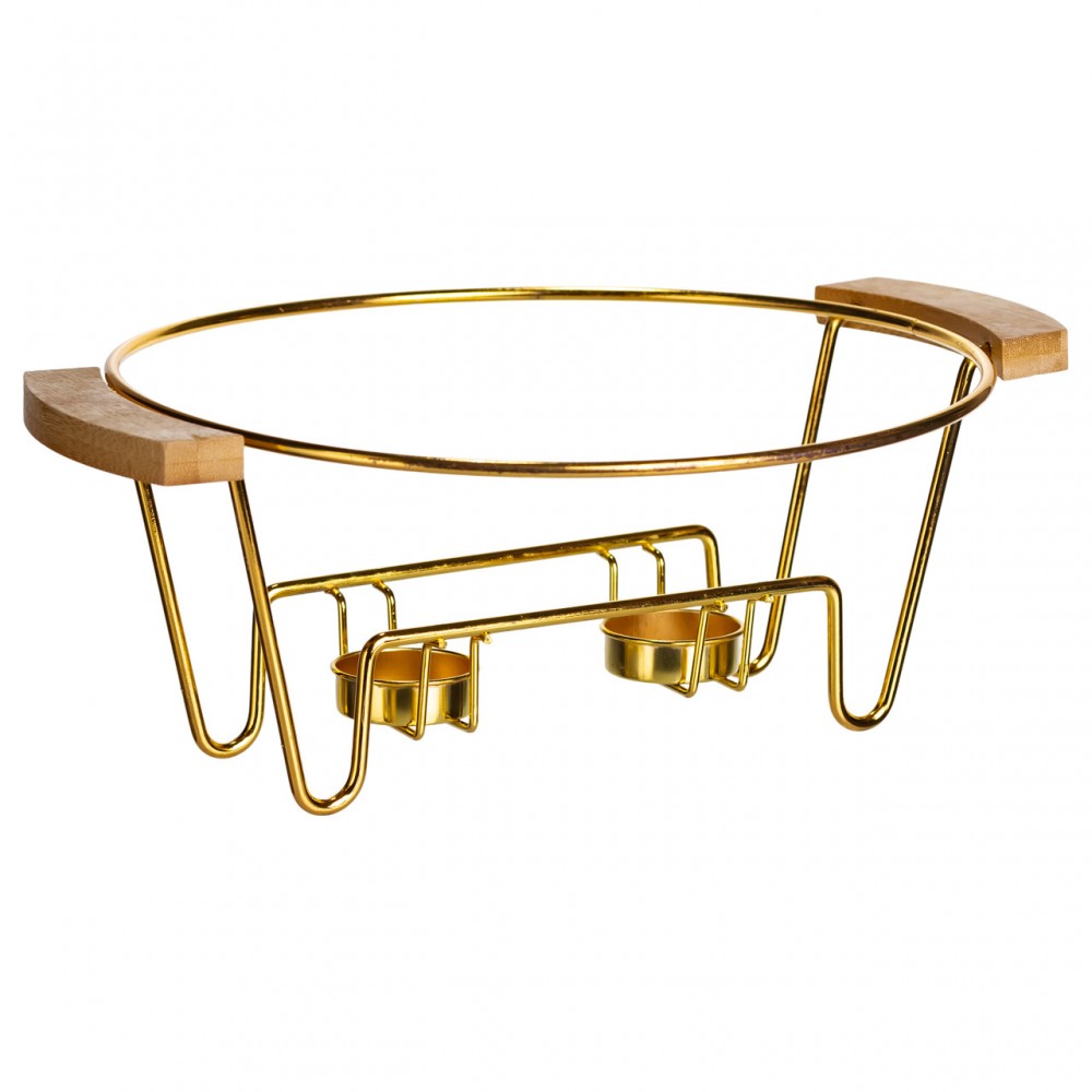 Мармит фарфоровый настольный круглый 2 (л) с подогревом Черный мрамор LC-718