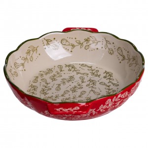 Форма для запекания Vintage Ø25 (см) круглая с ручками Красная HM04-07