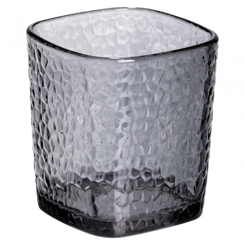 Набір скляних склянок 6 (шт) 250 (мл) для лимонадів, соку, води, коктейлів Сірий HP-19-AY-4