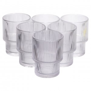 Набор стеклянных стаканов 6 (шт) 200 (мл) из толстого стекла Yiwu HP-19-178-4