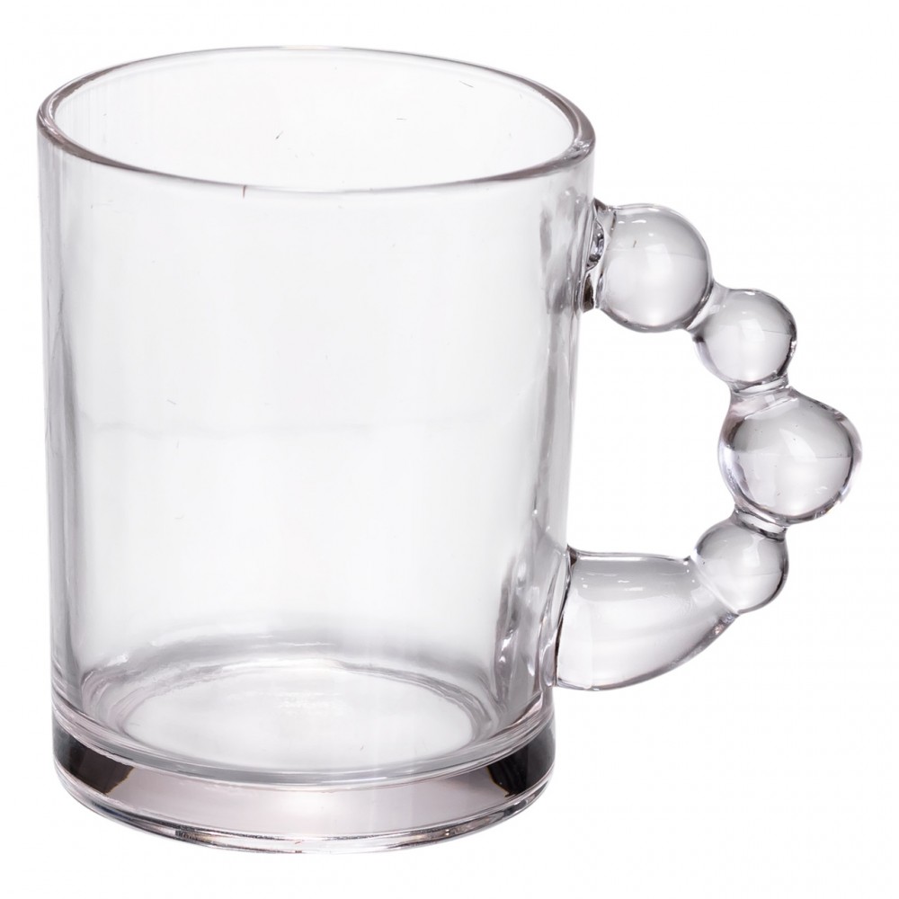 Набор чашек 6 шт для чая и кофе по 350 (мл) кружки стеклянные Прозрачные HP-19-ZD-1