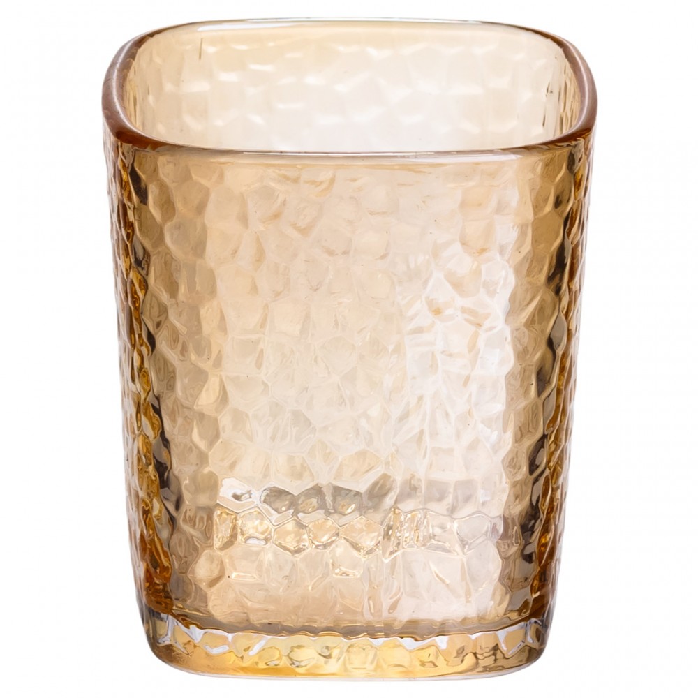 Набор стеклянных стаканов 6 (шт) 250 (мл) для лимонадов, сока, воды, коктейлей Коричневый HP-19-AY-3