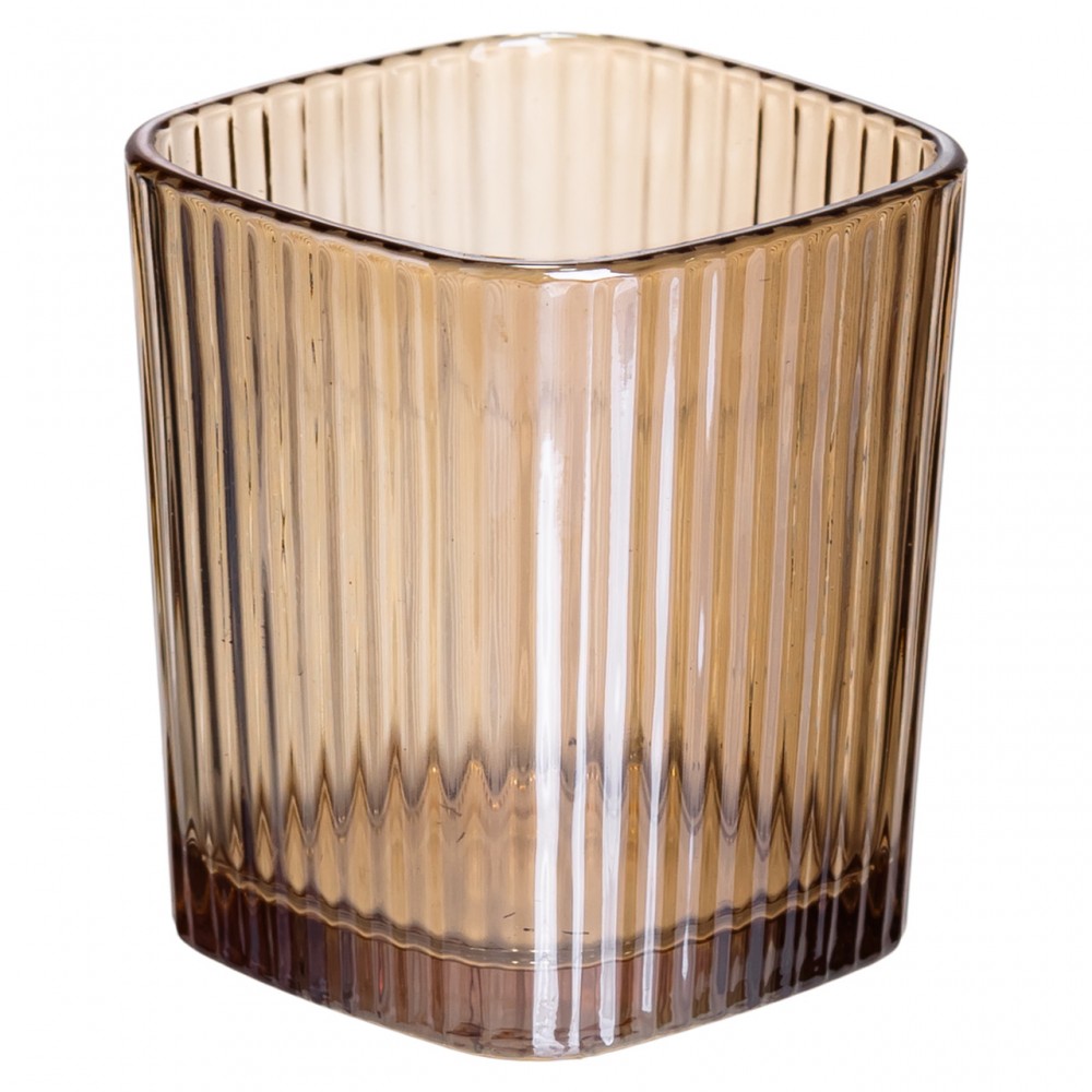 Набор стеклянных стаканов 6 (шт) 250 (мл) для лимонадов, сока, воды, коктейлей Коричневый HP-19-AY-5