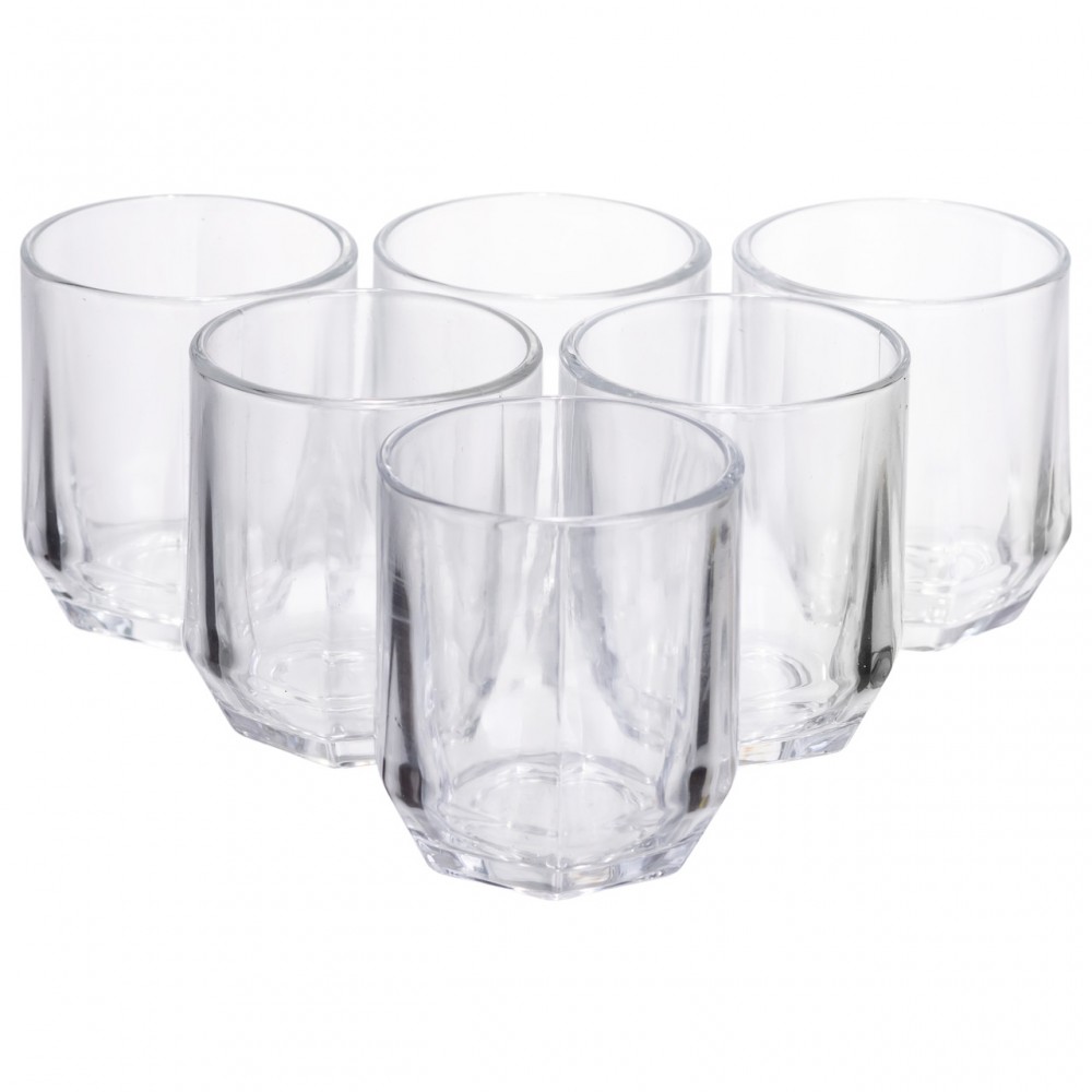 Набір склянок 6 (шт) 250 (мл) для лимонадів, соку, води, коктейлів HP-19-LJB-3