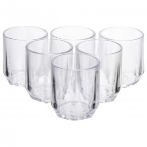 Набор стеклянных стаканов 6 (шт) 250 (мл) для лимонадов, сока, воды, коктейлей HP-19-LJB-3