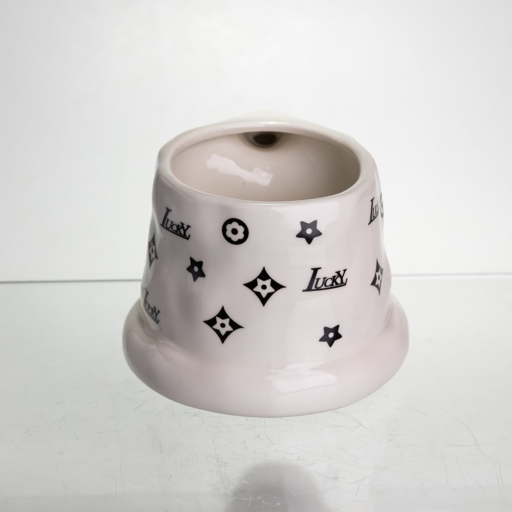 Чашка фарфоровая 500 (мл) оригинальная кружка на подарок чашка для чая и кофе Черный FM-11A