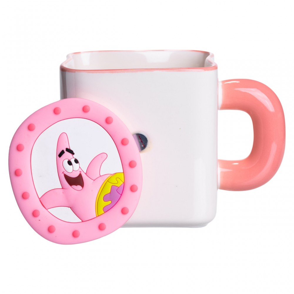 Фарфоровая чашка "Патрик" с магнитным декором 500 мл, Кружка детская чашка из фарфора на подарок FM-12P