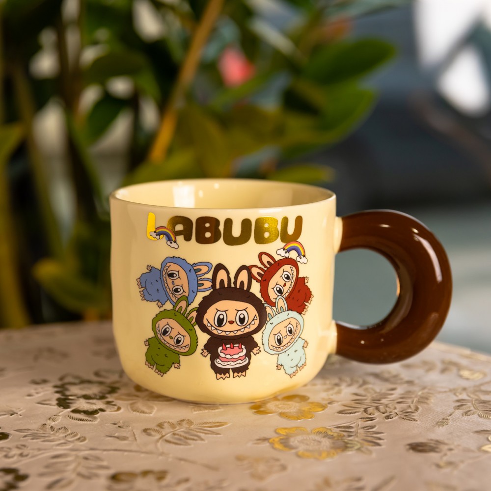 Чашка порцелянова Labubu 400 (мл) подарункова кружка прикольна чашка для дітей на подарунок FM-21A