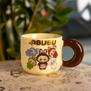 Чашка порцелянова Labubu 400 (мл) подарункова кружка прикольна чашка для дітей на подарунок FM-21A