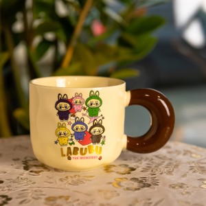 Чашка порцелянова Labubu The Monsters 400 (мл) подарункова кружка прикольна чашка для дітей на подарунок FM-21B