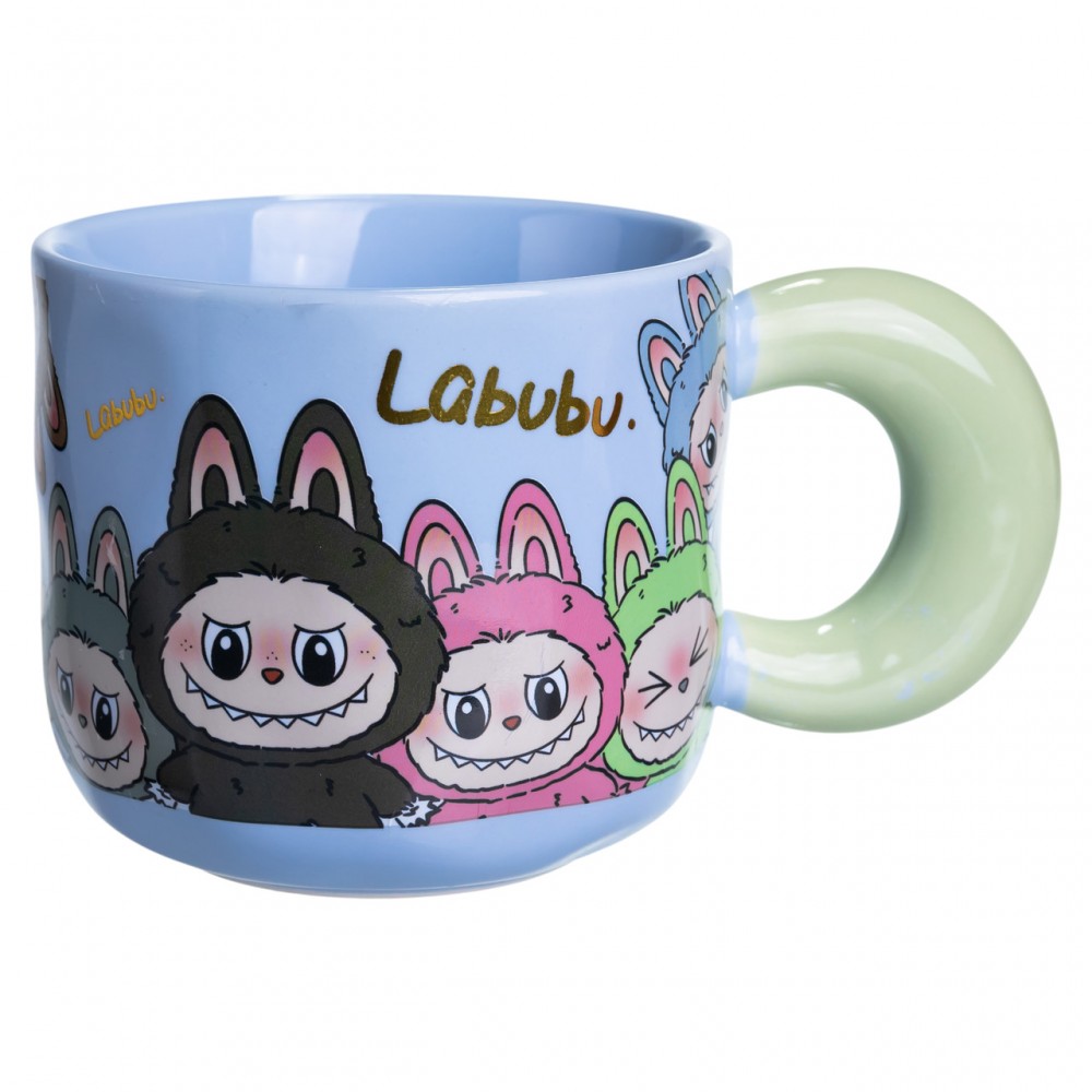 Чашка порцелянова Labubu 400 (мл) подарункова кружка прикольна чашка для дітей на подарунок FM-22D