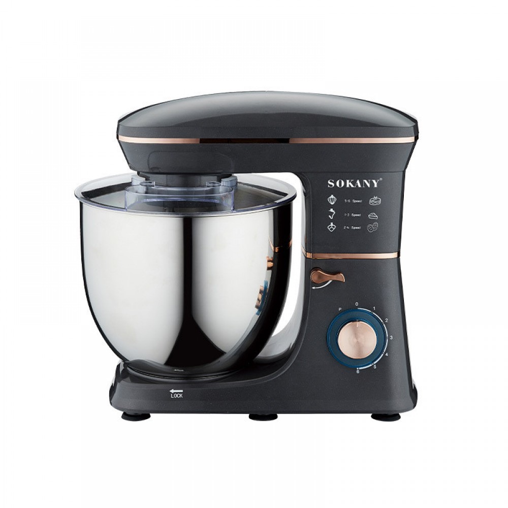 Планетарный миксер Sokany 1400 Вт с чашей 11 л 6 режимов скорости SK-05001