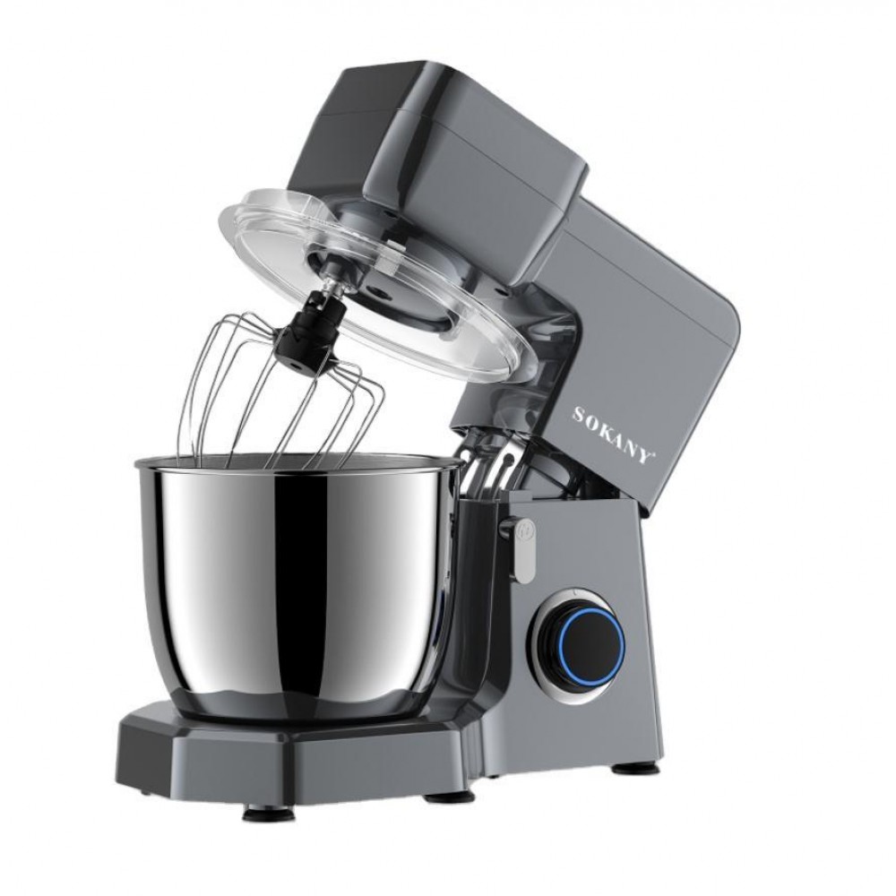 Планетарный миксер Sokany 1500 Вт с чашей 6.5 л 10 режимов скорости SK-272