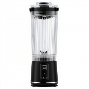 Портативный блендер шейкер на аккумуляторе 500 мл USB Черный SK-01023B