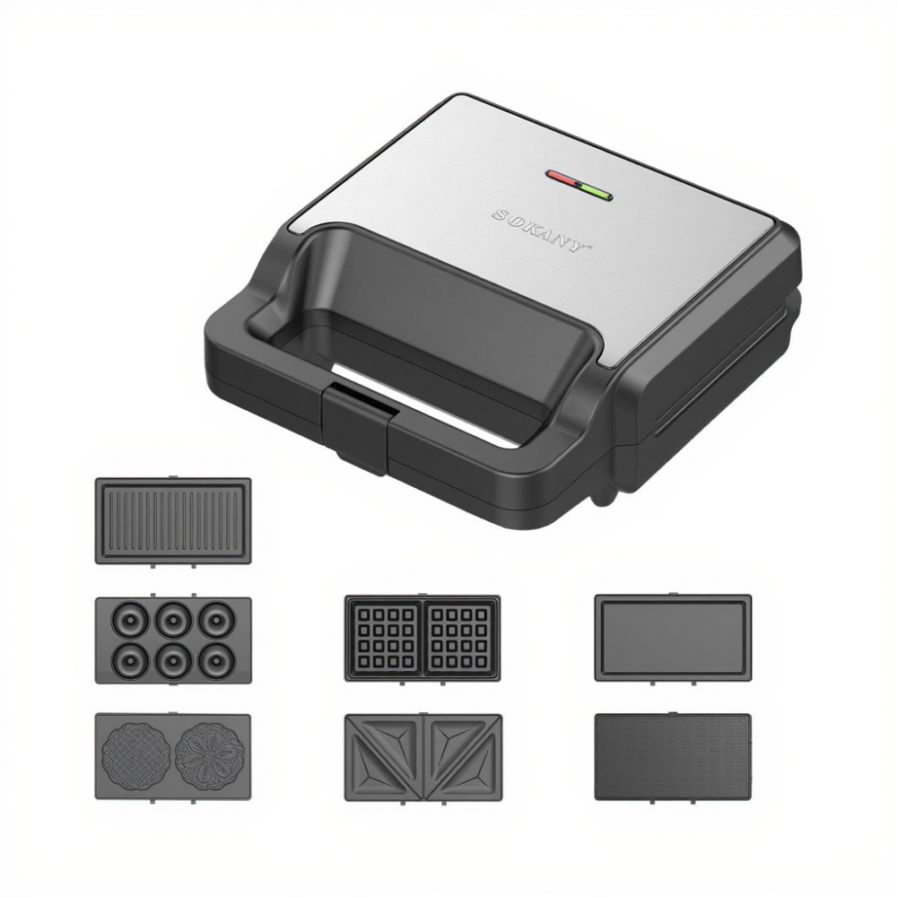 Мультипекарь 7 в 1 Sokany антипригарное покрытие 800 Вт SK-08137