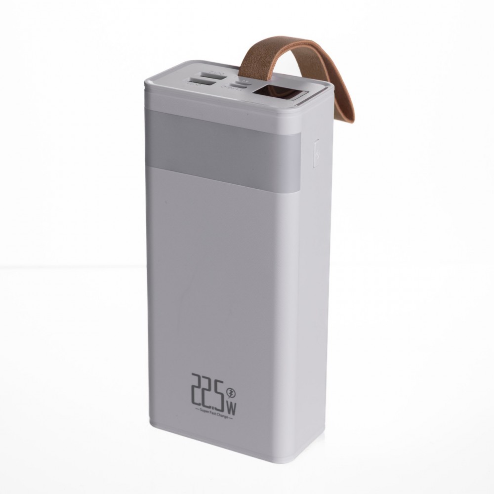 Повербанк 30000 mAh с быстрой зарядкой и фонариком 22.5Вт powerbank зарядка для телефона гаджетов Белый HP-N50