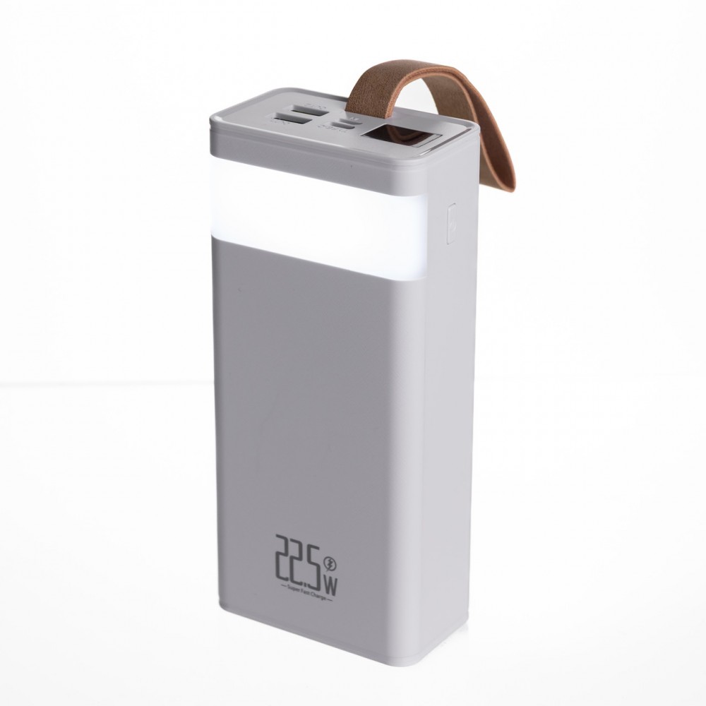 Повербанк 30000 mAh с быстрой зарядкой и фонариком 22.5Вт powerbank зарядка для телефона гаджетов Белый HP-N50